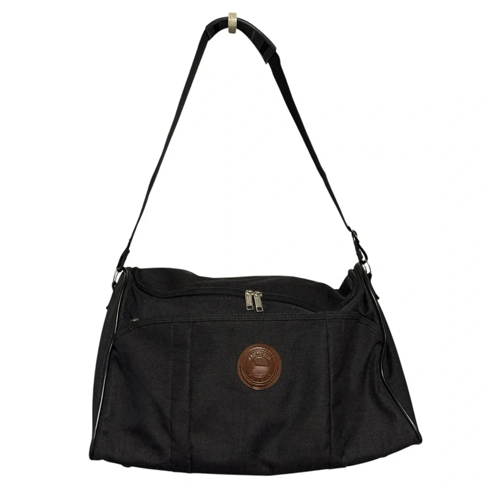 American Flyer XL Black Duffel bag with shoulder strap travel weekender bag